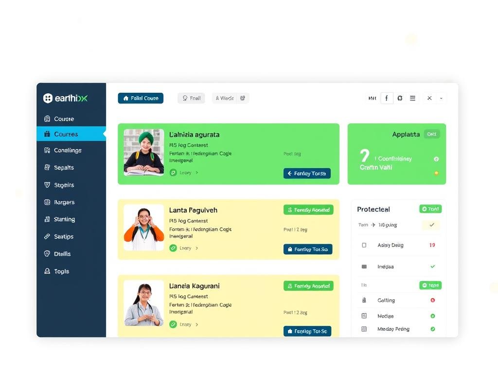 Tampilan platform LMS dengan fitur belajar online efektif Tampilan platform LMS dengan fitur belajar online efektif
